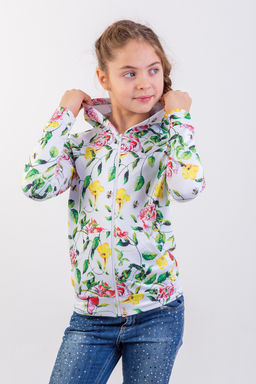 Толстовка на молнии "Росита",экрю