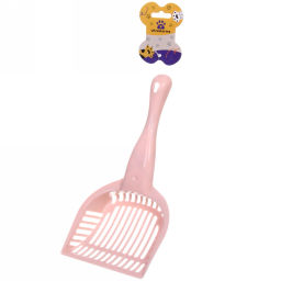 Цена за 4 шт. Совок для кошачьего туалета "ДОНКОТТИКО", классический, цвет бежево-розовый, 28*13,5см (лейбл)