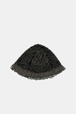 BEADED FRINGED CAP