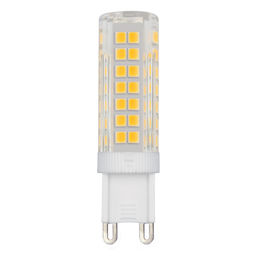 LED-JCD-7W/4000K/G9/CL/SLS Лампа светодиодная, прозрачная. Белый свет (4000K). ТМ Volpe