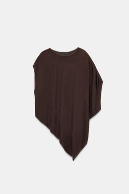 TOP ASIM?TRICO PUNTO / Marr?n - Zara фото 6