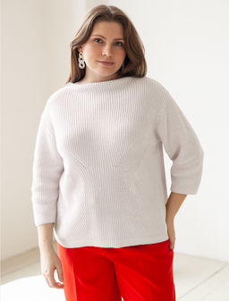 VILATTE / Хлопковый джемпер английской вязки