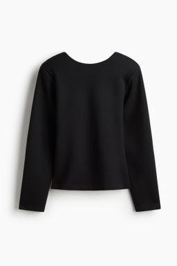 Top efecto neopreno con espalda escotada