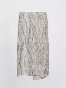 Юбка миди со сборкой и цветами / Zarina