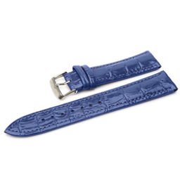 Ремешок для часов натуральная кожа голубой C11-14blue