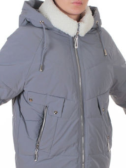 23211 GRAY/LT. BLUE Куртка зимняя женская (150 гр. холлофайбер)