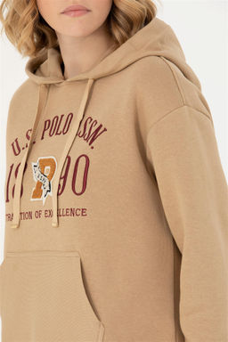 U. S. Polo Assn Женская толстовка с капюшоном песочного цвета - U.s. polo assn фото 14