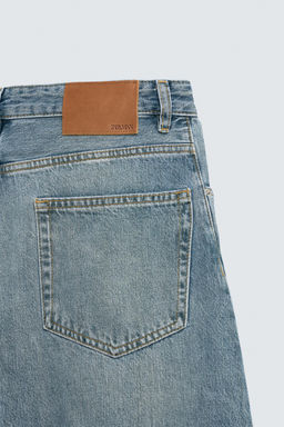 JEANS RELAXED BARREL FIT / Azul / Verde - Zara фото 4