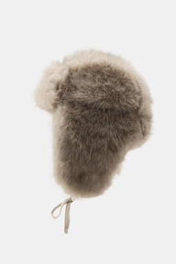 FAUX FUR AVIATOR HAT