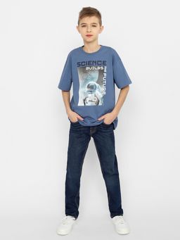 CRB wear/CSJB 63420-42-355 Футболка для мальчика,синий/Ex.Cherubino  фото 3