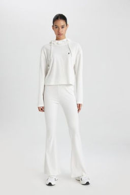 DeFactoFit Flare Fit Ispanyol Paca Standart Boy Ribana Pantolon