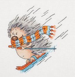 Klart набор для вышивания 8-221 Зимний ежик 15 х 17 см