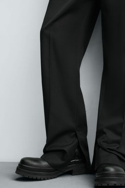 STRAIGHT-LEG TROUSERS WITH VENTS - Zara фото 5