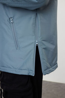 TRENDYOL MAN Mint Regular Fit Kanguru Model K?sl?k Ruzgarl?k Mont TMNAW25MO00014 - Trendyolmilla фото 4