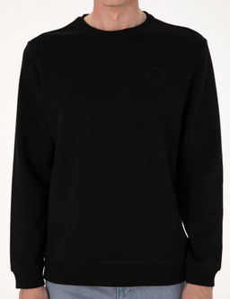 Siyah 3 _plik Regular Fit Bisiklet Yaka Basic Sweatshirt - Pierre cardin фото 6