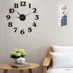 Часы аппликация 50 см / DZH2999/1 /уп 230/ черные