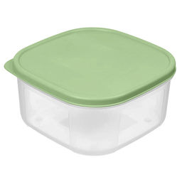 Цена за 2 шт. Контейнер для продуктов "Верона" квадратный 0,7л с гибкой крышкой (зеленый) 222134218/08