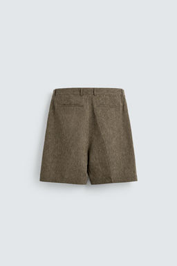 BERMUDA RELAXED FIT PLIEGUES / Khaki