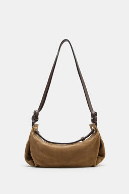 SACA PIEL ALARGADA / ARENA/MARR?N