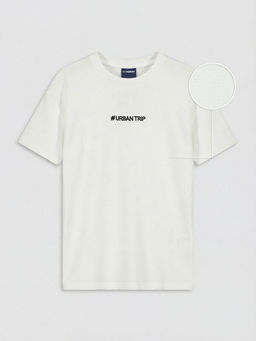 Bisiklet Yaka Yaz? Nak??l? Erkek ?ocuk Ti??rt