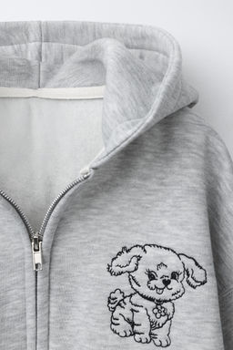 EMBROIDERED DOG HOODIE - Zara фото 3