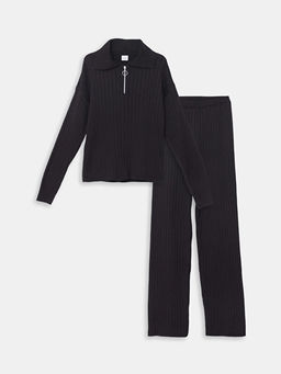 Polo Yaka K?z ?ocuk Kazak ve Pantolon