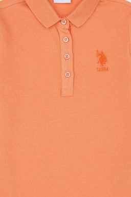 U. S. Polo Assn / Базовая футболка Salmon для девочек - U.s. polo assn фото 6