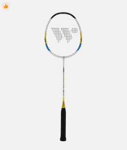 Набор для бадминтона WISH Alumtec 502 (2 ракетки+2 волана), синий/желтый