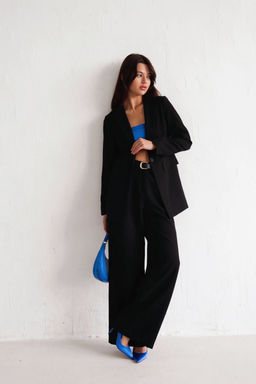 10618 Брюки-палаццо чёрные - Martichelli фото 8