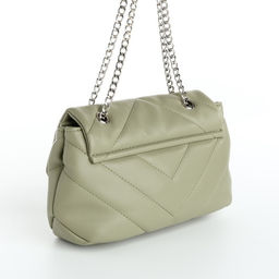 Сумка женская мессенджер на магните, 23×7×14 см, оливковая