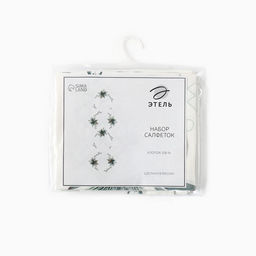Салфетки сервировочные на стол «Этель» New Years treat, 40×40 см - 4 шт., белые