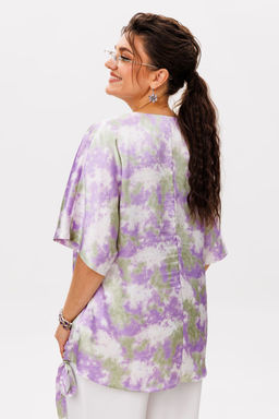Блуза ANELLI 1606 лавандовое поле  фото 10