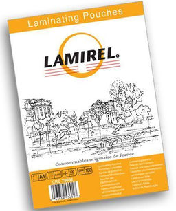 Пленка д/ламинир. Lamirel А4 100 мкм глянц. 100 шт