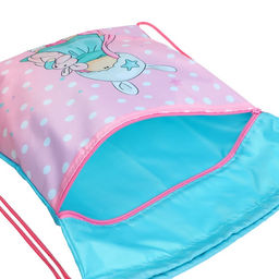 Мешок для обуви с карманом 420 х 340 мм, Calligrata МСО-7С, (мягкий полиэстер, плотность 210D), Тильда  фото 3