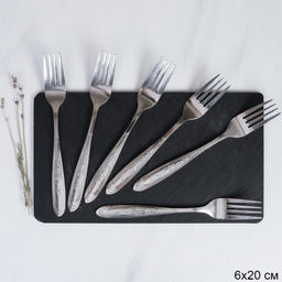 Вилка столовая 6 штук Серебро Феникс / MJT7 /уп 100/ серебро 4