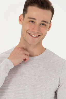 U. S. Polo Assn / Мужской свитер из каменного меланжа - U.s. polo assn фото 9