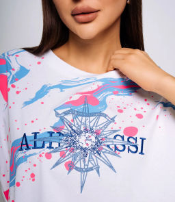 Футболка #КТ543, белый