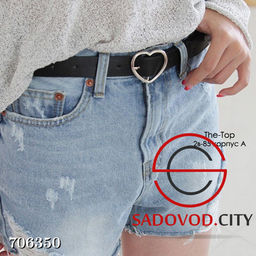 Ремень с пряжкой сердечко - Bruno фото 3