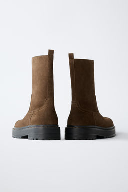 BOTA PIEL / Marr?n - Zara фото 7