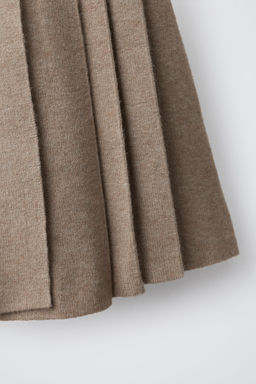 FALDA PUNTO TABLAS / Tostado - Zara фото 6