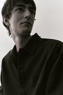 Camisa en mezcla de lana - H&m фото 2