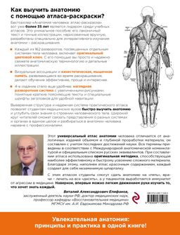 Анатомия человека: атлас-раскраска