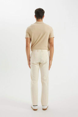 Прямые брюки-чинос из парусины - Defacto фото 6