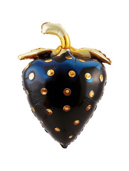 Воздушный шар фольгированный 34" "Клубника черная" инд.уп.