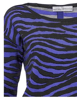 Пуловер, лилово-черный - Ashley brooke фото 5