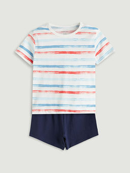 ?izgili Erkek Bebek Ti??rt ve ?ort 2li