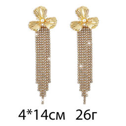 Серьги длинные на гвоздиках арт. 13 1438 (id 266704) - Rada фото 4