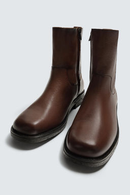 LEATHER LIMITED EDITION BOOTS - Zara фото 12