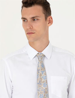 Beyaz Regular Fit Uzun Kollu Basic G_mlek - Pierre cardin фото 2