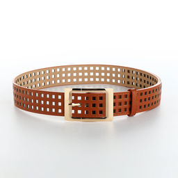 Ремень женский, 110×4 см, пряжка металл, золотистая, рыжий